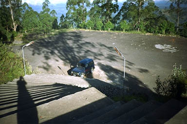 Volcano Mount Agung Bali parking lot