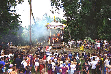 Balinese Funeral in Ubud cremation 