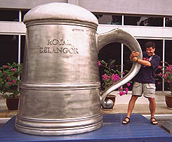 Kuala Lumpur pewter mug